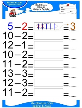 Çocuklar İçin toplam işlemi yaprak testleri 